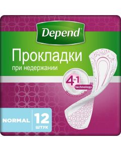 Buy Depend Urological pads Normal 12 pcs | Online Pharmacy | https://buy-pharm.com