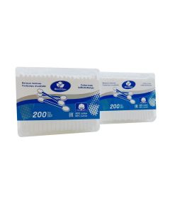 Buy Biocotton Cotton swabs in a bag with a zip lock 2 * 200 pcs | Online Pharmacy | https://buy-pharm.com