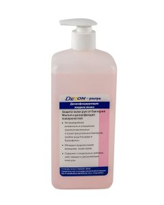 Buy Disinfectant liquid soap Deson-Ultra 1 liter with dispenser | Online Pharmacy | https://buy-pharm.com