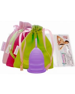 Buy Menstrual cup LilaCup Practitioner in a satin pouch purple M  | Online Pharmacy | https://buy-pharm.com