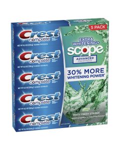 Buy CREST COMPLETE Whitening Toothpaste Multi-Benefit Whitening + Scope, 232 g. 5 pieces per pack | Online Pharmacy | https://buy-pharm.com
