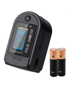 Buy StarMed medical finger pulse oximeter, Original PULSE OXIMETER, finger blood oxygen measurement, with Duracell batteries, Black | Online Pharmacy | https://buy-pharm.com