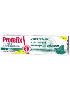 Buy Fixing cream for dentures Protefix, extra strong, with mint, 47 g | Online Pharmacy | https://buy-pharm.com