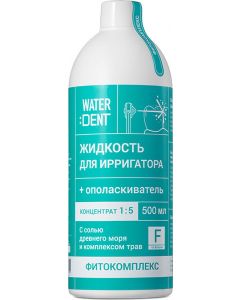Buy Waterdent Liquid for irrigator 'Phytocomplex with fluoride', 500 ml | Online Pharmacy | https://buy-pharm.com