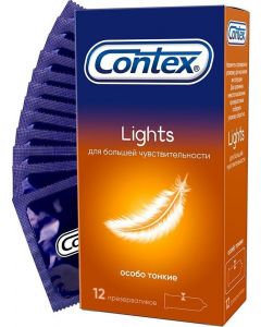 Buy Contex Lights Extra thin condoms for greater sensitivity, 12 pcs | Online Pharmacy | https://buy-pharm.com