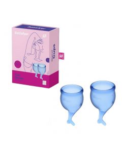 Buy Set of menstrual cups Satisfyer Feel secure blue | Online Pharmacy | https://buy-pharm.com