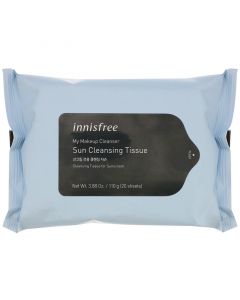 Buy Innisfree, My Makeup Cleanser, Sunscreen Cleansing Wipes, 20 Sheets, 3.88 oz (110 g) | Online Pharmacy | https://buy-pharm.com