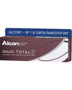 Buy Contact lenses Alcon Dailies Total 1 Daily, 2.25 / 14.1 / 8.5, 30 pcs. | Online Pharmacy | https://buy-pharm.com