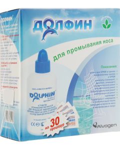 Buy Dolphin nasal irrigation device, 240 ml + nasopharyngeal rinsing agent for adults, 30 bags x 2 g | Online Pharmacy | https://buy-pharm.com