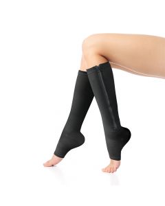 Buy Zip Sox Compression Knee High Socks, Size L-XL (Black) | Online Pharmacy | https://buy-pharm.com