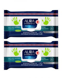 Buy Wet wipes, antibacterial , 72 pcs * 2 packs | Online Pharmacy | https://buy-pharm.com
