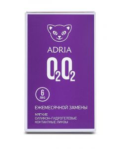 Buy Adria O2O2 contact lenses, 6 pcs. 30 days, -6.00 / 8.6, transparent, 6 pcs. | Online Pharmacy | https://buy-pharm.com