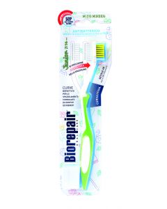 Buy Biorepair CURVE Junior toothbrush for children from 12 years old, green | Online Pharmacy | https://buy-pharm.com