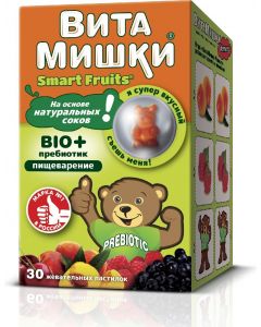 Buy Vitamishki 'Bio + prebiotic', 30 chewing pastes x 2.5 g | Online Pharmacy | https://buy-pharm.com