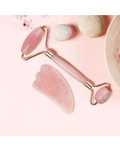 Buy Rose Quarz massage roller + gua sha set | Online Pharmacy | https://buy-pharm.com