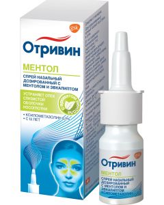 Buy Otrivin spray nasal dosage. with menthol and eucalyptus 0.1% bottle 10 ml | Online Pharmacy | https://buy-pharm.com