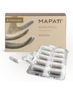 Buy Bad Maral Antistress increases the body's resistance to stress and mental stress capsules for immunity with vitamins B6 and B9 30 pcs | Online Pharmacy | https://buy-pharm.com