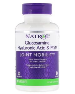 Buy NATROL Vitamins minerals Hyaluronic Acid MSM & Glucosamine 90 caps | Online Pharmacy | https://buy-pharm.com