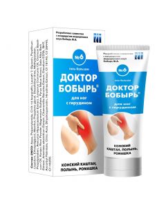 Buy Doctor Bobyr No. 6 Gel-balm for legs with hirudin, 75ml | Online Pharmacy | https://buy-pharm.com