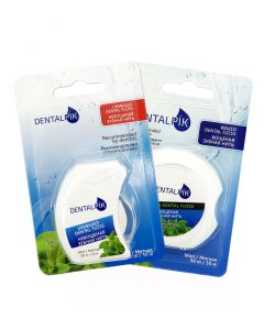 Buy Dentalpik set of dental floss mint Floss Mint ( waxed, unwaxed), 50 m, 2 pcs | Online Pharmacy | https://buy-pharm.com
