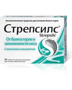 Buy Strepsils menthol / eucalyptus tab. d / rassas. # 24 | Online Pharmacy | https://buy-pharm.com
