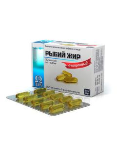 Buy Purified fish oil, 1400 mg, 30 capsules | Online Pharmacy | https://buy-pharm.com