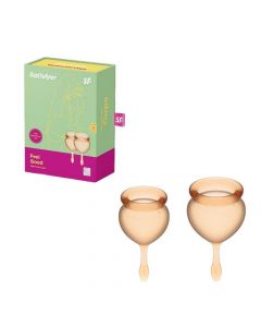 Buy Set of menstrual cups Satisfyer Feel good orange | Online Pharmacy | https://buy-pharm.com