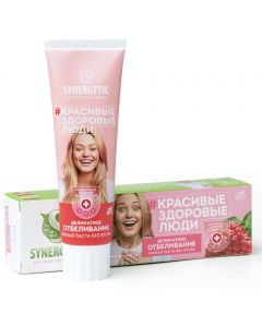 Buy Synergetic Toothpaste Delicate whitening Raspberry, mint, 100 g | Online Pharmacy | https://buy-pharm.com