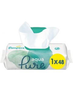 Buy Pampers Aqua Pure Baby Wet Wipes, 48  pcs | Online Pharmacy | https://buy-pharm.com