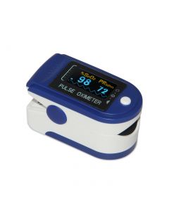 Buy H8 pulse oximeter with color OLED display finger (3 indicators) (blue), batteries included | Online Pharmacy | https://buy-pharm.com