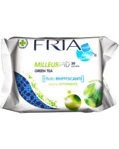 Buy Fria Antibacterial wipes wet, cleansing with green tea extract, 20 stitches in a pack  | Online Pharmacy | https://buy-pharm.com