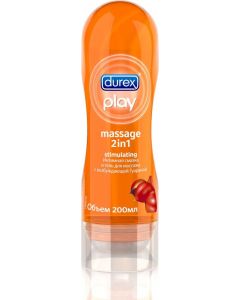 Buy Intimate lubricant and massage gel DUREX Play Massage 2in1 Stimulating, with energizing Guarana, 200ml | Online Pharmacy | https://buy-pharm.com