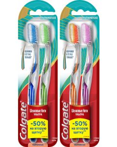 Buy Colgate Toothbrush Set Silk Floss, Ultra Soft, 4 pcs | Online Pharmacy | https://buy-pharm.com
