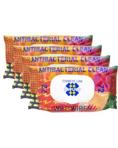 Buy Meule Antibacterial Clean wet wipes, 4 packs of 72 pcs. | Online Pharmacy | https://buy-pharm.com