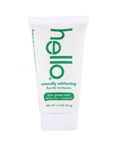 Buy Hello, fluoride toothpaste, natural whitening farm mint, 28.3 g | Online Pharmacy | https://buy-pharm.com