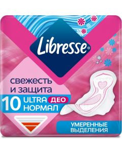 Buy Sanitary pads Libresse Ultra Normal Deo, with soft surface, 10 pcs | Online Pharmacy | https://buy-pharm.com