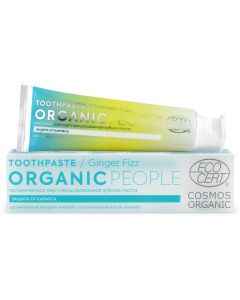 Buy Organic People Ginger Fizz Toothpaste, protection against caries and bacteria, 85 g | Online Pharmacy | https://buy-pharm.com