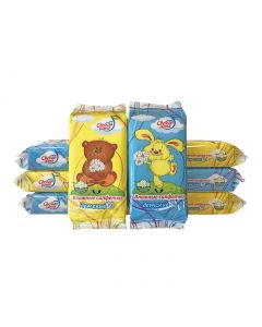 Buy FRESH NOTE / 560 children's ultra-soft wet wipes with chamomile, 8 packs of 70 wipes | Online Pharmacy | https://buy-pharm.com