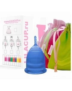 Buy Menstrual cup size LilaCup BOX PLUS size L blue | Online Pharmacy | https://buy-pharm.com