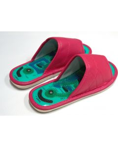 Buy Massage slippers from eco-leather, female. pink | Online Pharmacy | https://buy-pharm.com
