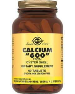 Buy Solgar, Calcium 600' Calcium from oyster shells ', 60 tablets | Online Pharmacy | https://buy-pharm.com