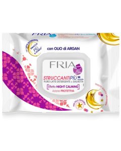 Buy Fria wet wipes for skin care before bed with argan oil, 20 pcs | Online Pharmacy | https://buy-pharm.com