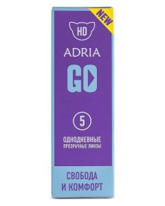 Buy Adria GO 5 Contact Lenses Daily, -6.50 / 14.2 / 8.6, clear, 5 pcs. | Online Pharmacy | https://buy-pharm.com