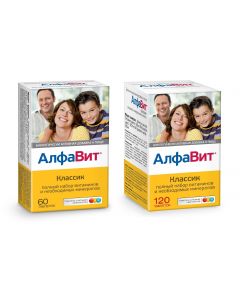 Buy Alphabet 'Classic' set-course of vitamins (2 pack - 120 + 60 tabs )  | Online Pharmacy | https://buy-pharm.com