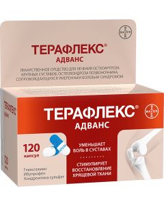 Buy Teraflex Advance, capsules for acute joint pain, 120 pcs., Bayer | Online Pharmacy | https://buy-pharm.com