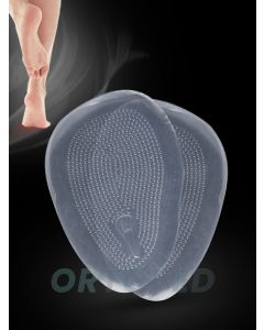 Buy Massage silicone half insoles under the foot on an adhesive base. Silicone. Transparent | Online Pharmacy | https://buy-pharm.com