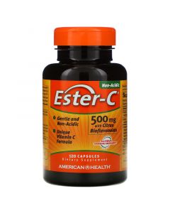 Buy American Health, Vitamin C Ester-C with citrus bioflavonoids, 500 mg, 120 capsules | Online Pharmacy | https://buy-pharm.com