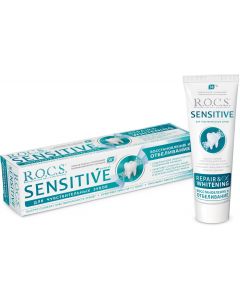 Buy ROCS Toothpaste 'SENSITIVE Recovery and Whitening', 94 gr | Online Pharmacy | https://buy-pharm.com
