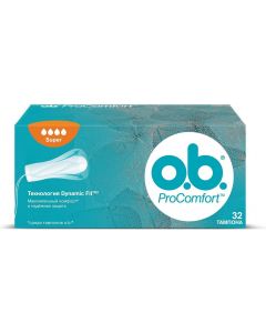 Buy OB Tampons 'ProComfort Super', 32 pcs | Online Pharmacy | https://buy-pharm.com