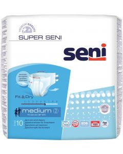 Buy Seni Diapers for adults 'Super Seni', size 2 (75- 110 cm), 10 pcs | Online Pharmacy | https://buy-pharm.com